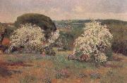 Aureliano De Beruete Y Moret Hawthorn in Blossom oil on canvas